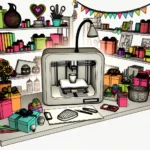 Deze afbeelding illustreert 3D-geprinte cadeau-ideeën en gepersonaliseerde items