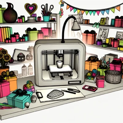 Deze afbeelding illustreert 3D-geprinte cadeau-ideeën en gepersonaliseerde items