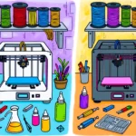 Deze afbeelding illustreert 3D-printen met resin vs. FDM: welke past bij jou?