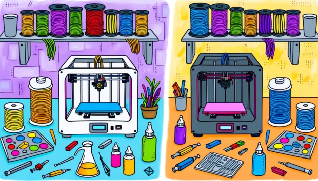 Deze afbeelding illustreert 3D-printen met resin vs. FDM: welke past bij jou?