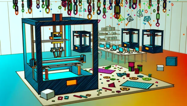 Deze afbeelding illustreert De toekomst van 3D-printen